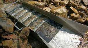 a sluice box for gold