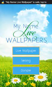 free app my name live wallpaper