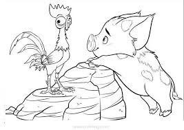 Moana is a 2016 disney cgi musical adventure film. Moana Coloring Pages Animals Xcolorings Com