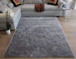 light grey new area rug carpet fluffy