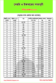 Ramadan Calendar 2018 For Dhaka Bangladesh Life In Bangladesh