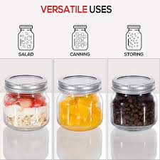 250ml glass jars with airtight lids and