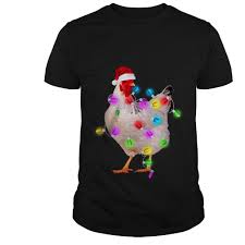 Christmas Lights Chicken Shirt