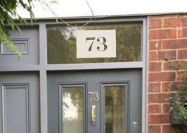 Traditional Rectangle House Door Number