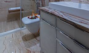 to clean marble floor tiles in bathroom