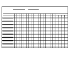 Monthly Attendance Sheet Free Download
