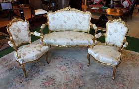 Gilded French Salon Suite C 1900