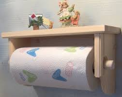 Unfinished Paper Towel Holder With