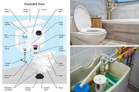 the many parts of a toilet 3 diagrams