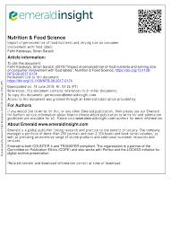 pdf unregulated serving sizes on the canadian nutrition facts table an invitation for manufacturer manitions