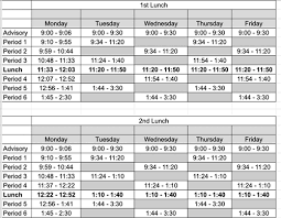 bell schedule bell schedule