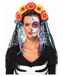 day of the dead headband women costume
