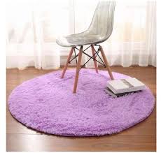 jual lans fluffy round rug carpets for