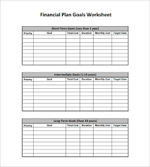 financial plan template 15 word