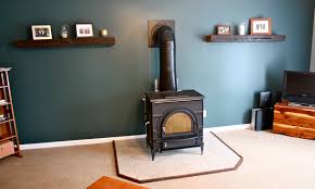 The hearth can be of masonry, but stove dealers sell fireproof hearth pads in a wide variety of styles, shapes and colors. Installing A Free Standing Wood Stove From Acacia To Zelkova