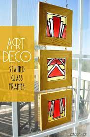 art deco stained glass diy