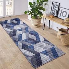 haperlare geometric runner rug for