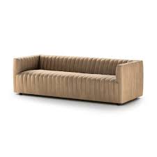 austin channeled leather sofa liv