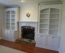 Fireplace Built Ins With Divided Arched