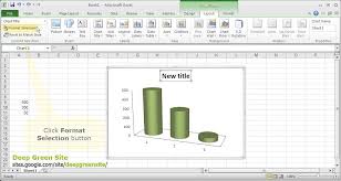 Ms Excel 2010 How To Format Chart Element