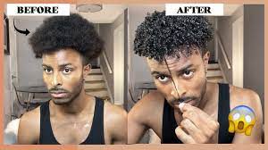 afro to curly hair routine how to