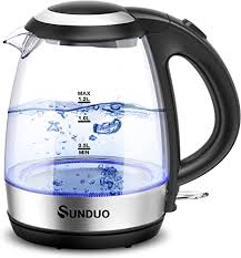 The shell will help prevent the. Amazon Com Sunduo Electric Kettle 1 2l 1500w Fast Heating Led Light Glass Electric Tea Kettle Cordless Bpa Free Hot Water Boiler Auto Shutoff Boil Dry Protection Stainless Steel Filter Countertop Teapot Home Kitchen
