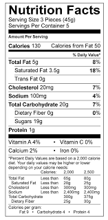 nutritional facts bauer s cans