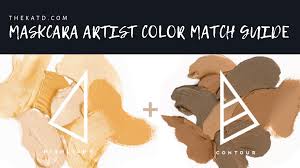 maskcara artist color matching guide