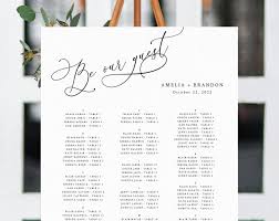 be our guest wedding seating chart