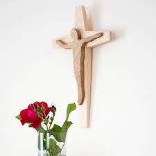 Modern Wooden Cross Wooden Crucifix
