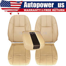 Top Replacement Leather Seat Cover Tan