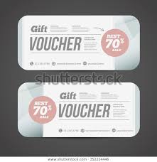 Abstract Gift Voucher Coupon Design Template Business