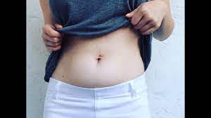 my belly on piercing scars you