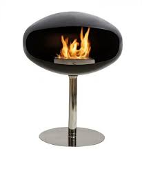 Cocoon Pedestal Black Bio Ethanol