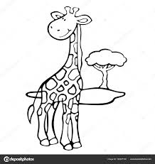 Pointe noire isolée tête de girafe sur fond blanc. Imprime Girafe Dessin Anime Mignon Sur Fond Blanc Pour Enfants Image Vectorielle Foxynguyen C 182527158