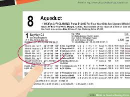 How To Read A Racing Form With Pictures Wikihow