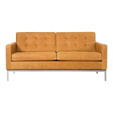 florence knoll leather settee