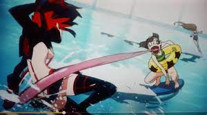 Before her rise to fame in My Hero Academia, Tsuyu had a small role in Kill  la Kill where she got her ass handed to her by Ryuko : rKillLaKill