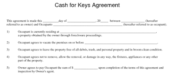 cash for keys after a foreclosure
