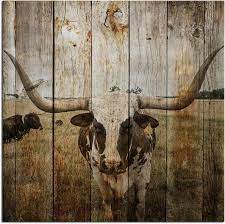 Rustic Wall Decor Texas Longhorns