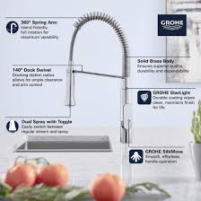 grohe 31380dc0 k7 single handle kitchen