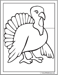 30 turkey coloring pages digital