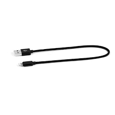 1ft Lightning Apple Cables Mfi Certified Nylon Braided Lightning Cable For Apple Devices Black Walmart Canada