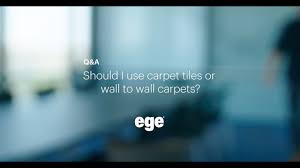 carpet tiles or wall to wall carpets