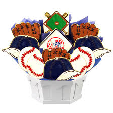 mlb new york yankees cookie bouquet