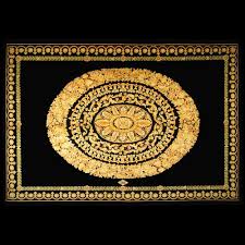 black gold rug by gianni versace for