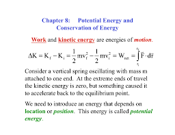 potential energy and conservation of