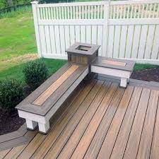Deck Bench Deck Designs Backyard