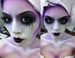 corpse bride halloween goth makeup