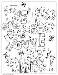 You will love these positive quotes about life. Educational Quotes Coloring Pages Classroom Doodles